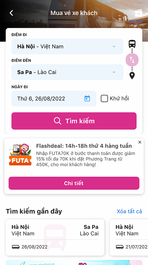 Đặt vé xe khách online nhanh chóng, tiết kiệm, chất lượng